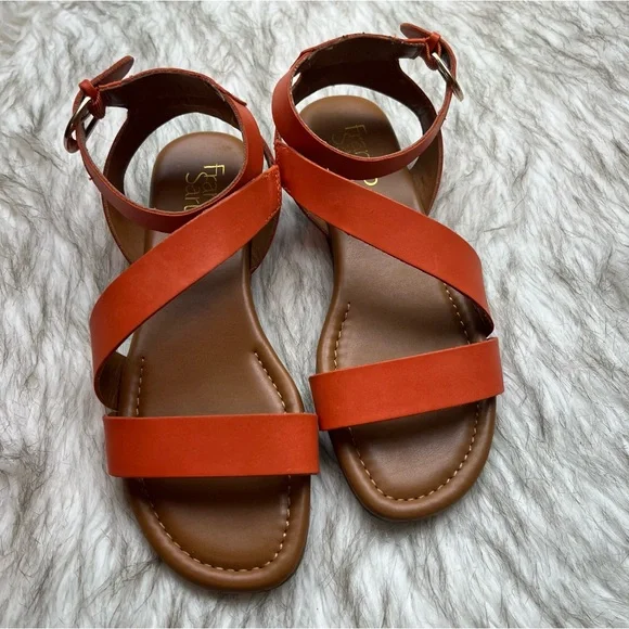 Franco sarto orange sandals new arrivals